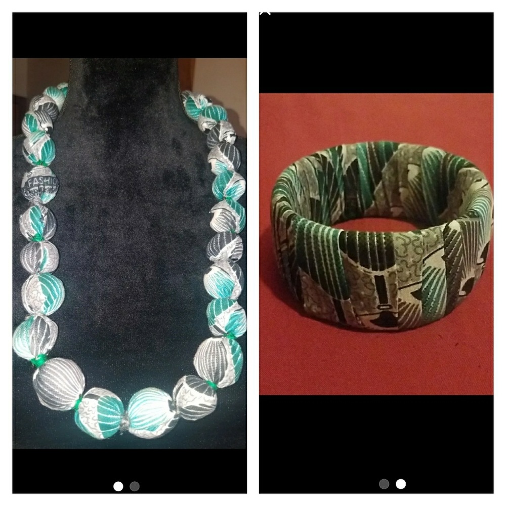 African Print Necklaces